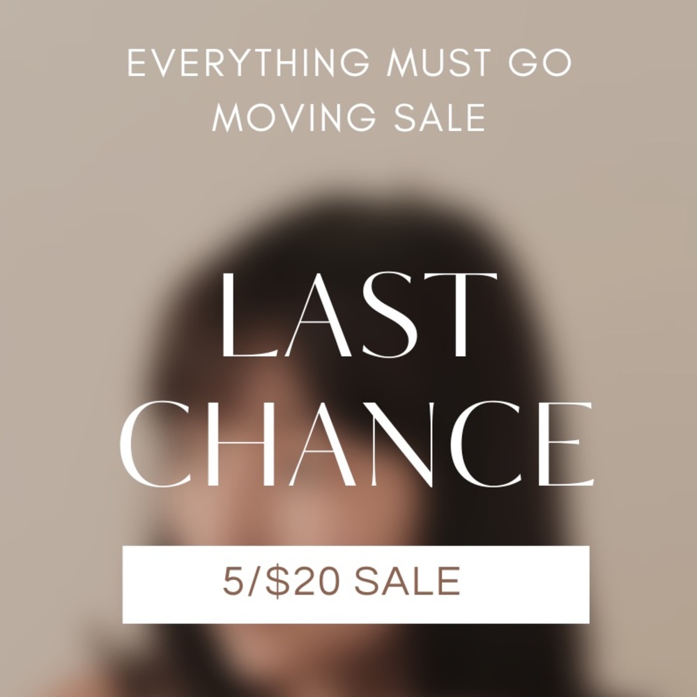 5/$20 - June 2025 Moving Sale